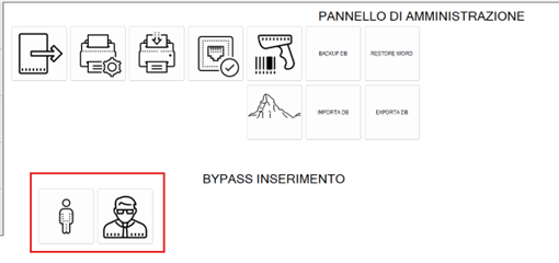 Schermata Amministrazione